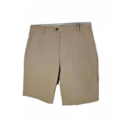 7 For All Mankind mens flat front shorts in khaki