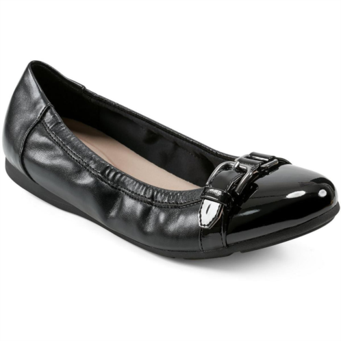 Easy Spirit kenna3 womens buckle manmade ballet flats