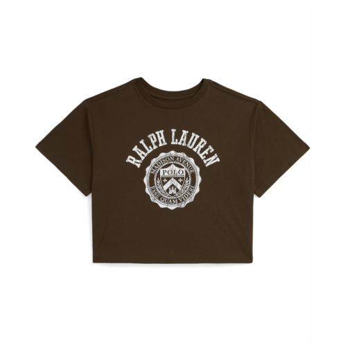 Polo Ralph Lauren Kids Logo Crest Cotton Jersey Boxy Tee (Big Kid)