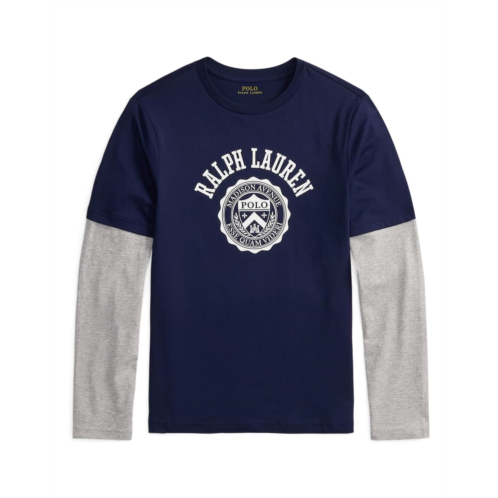 Polo Ralph Lauren Kids Logo Cotton Layered-Effect Tee (Big Kid)