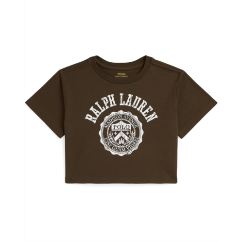 Polo Ralph Lauren Kids Logo Crest Cotton Jersey Boxy Tee (Toddler/Little Kid)