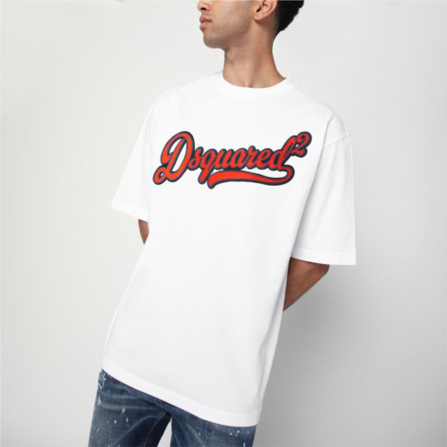 Dsquared2 mens t-shirt with logo embroidery