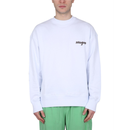 Msgm crewneck sweatshirt with logo
