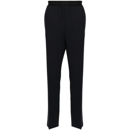 Msgm tailored black trousers with smooth finish