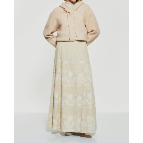 Antik Batik robby maxi skirt in cream