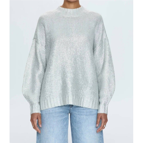 PISTOLA womens carlen mock neck sweater in white