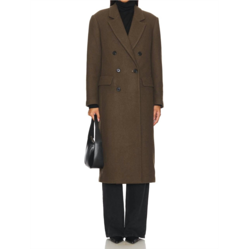 PISTOLA prescott wool blend coat in caper