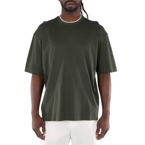 Emporio Armani chimera logo embroidered t-shirt