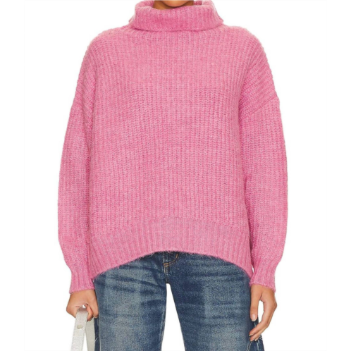 PISTOLA ashley turtleneck sweater in aurora pink