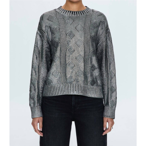 PISTOLA everly sweater in gilded midnight