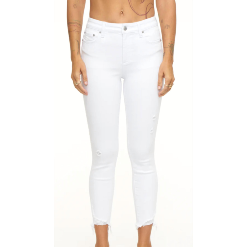 PISTOLA audrey crop skinny jeans in white