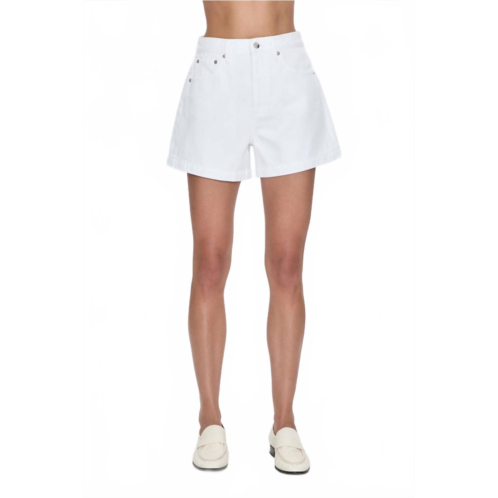 PISTOLA saige high rise short in polished white