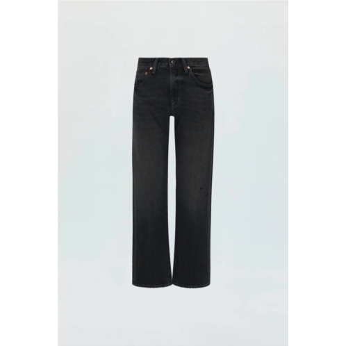 PISTOLA lexi mid-rise bowed straight pant in mercury