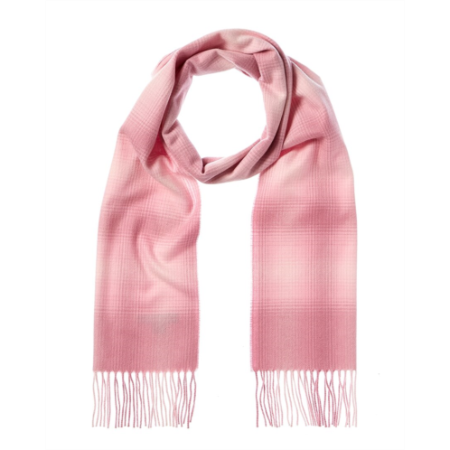 Amicale cashmere ombre windowpane cashmere scarf