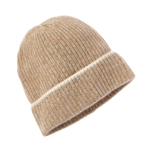 Amicale cashmere marl chunky rib knit cashmere hat