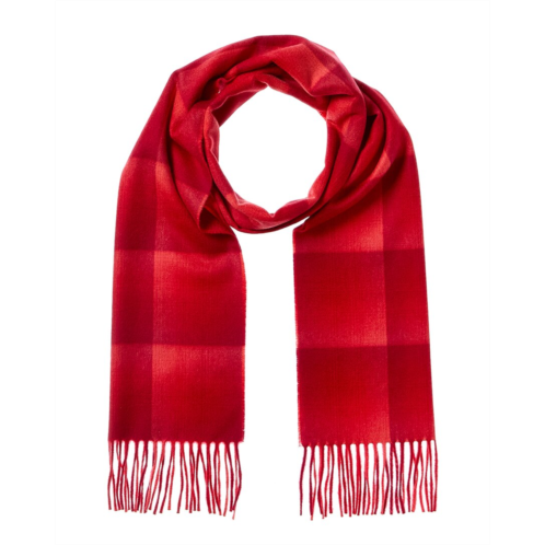 Amicale cashmere ombre grid cashmere scarf