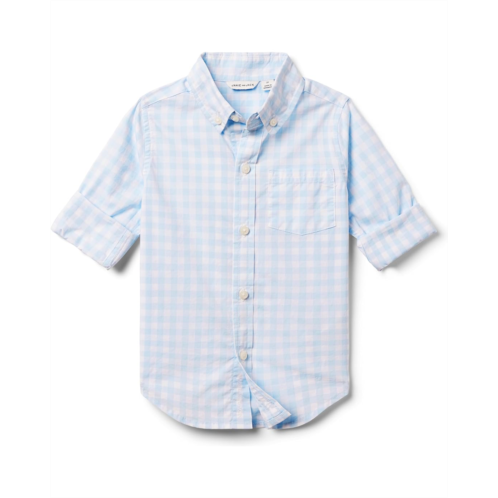 Janie and Jack Gingham Roll Up Shirt (Toddler/Little Kids/Big Kids)