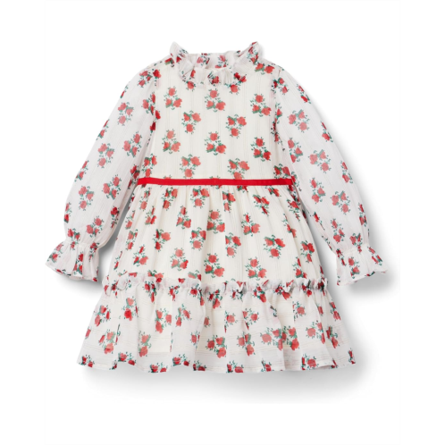 Janie and Jack Floral Chiffon Dress (Toddler/Little Kids/Big Kids)