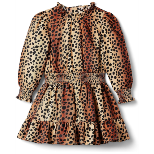 Janie and Jack Animal Print Satin Dress (Toddler/Little Kids/Big Kids)