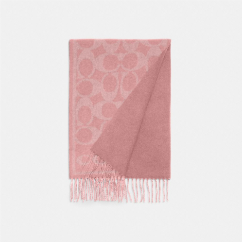 Coach Reversible Signature Cashmere Muffler