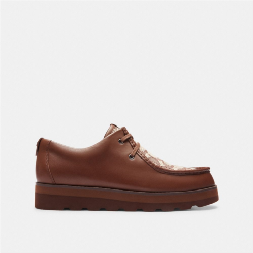 Coach Scott Apron Toe Boot In Signature Jacquard