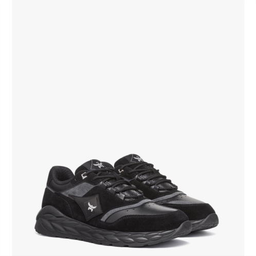 Mcm skywander lo sneakers in calf suede and leather