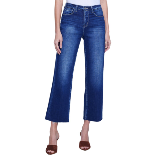 lagence wanda high-rise crop carson wide leg jean