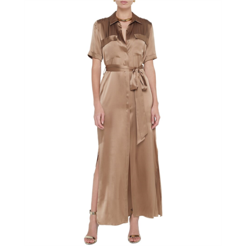 klement cargo pocket silk dress