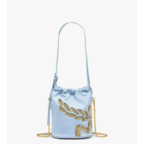 Mcm himmel laurel drawstring bag in recycled nylon