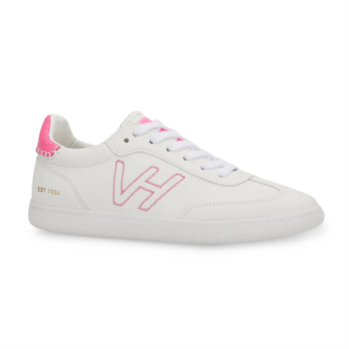 Vintage Havana womens crisp 4 sneaker in white/pink