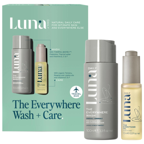 Luna Daily The Mini Everywhere Wash Oil Set - pH Balanced with Prebiotics Vitamins
