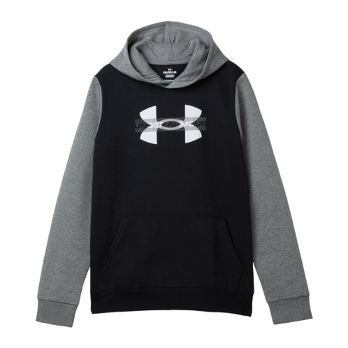 Under Armour Kids Rival Fleece Colorblock Graphic Hoodie (Big Kids)