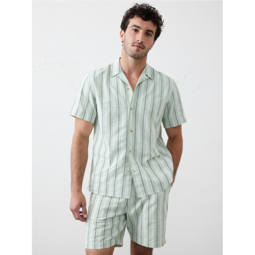 bananarepublic Standard Fit Textured Resort Shirt