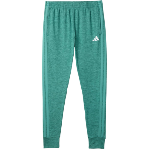 Adidas Kids 3-Stripe Melange Joggers (Big Kid)