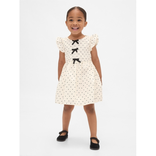 Gap Baby & Toddler Flutter Sleeve Bow Dress