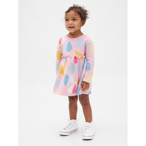 Gap Baby & Toddler Ruffle-Waist Sweatshirt Dress