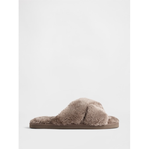 Gap Faux-Fur Slippers