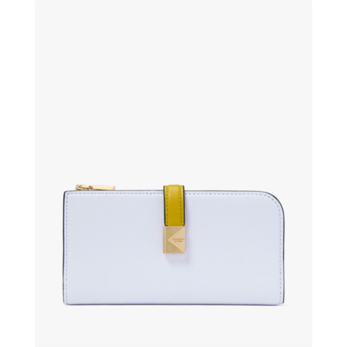 Kate spade Deco Colorblocked Zip Slim Wallet