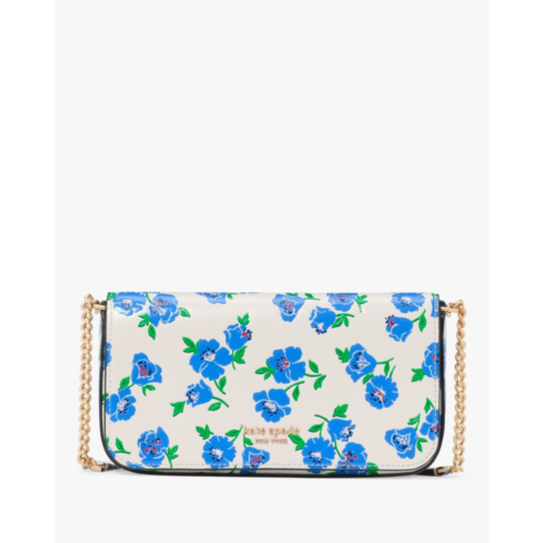 Kate spade Devin Springtime Blooms Flap Chain Wallet