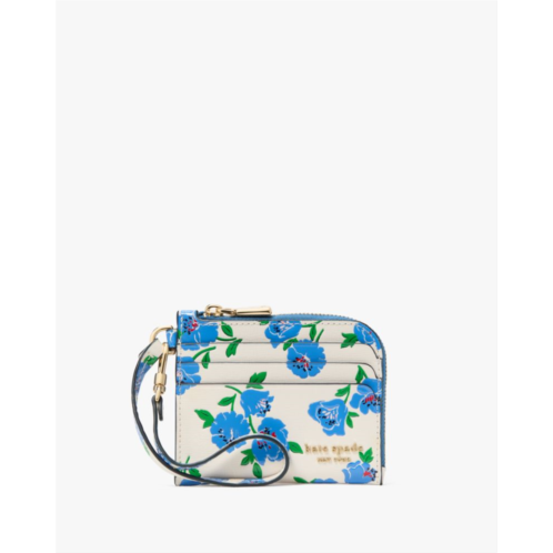 Kate spade Devin Springtime Blooms Coin Card Case Wristlet