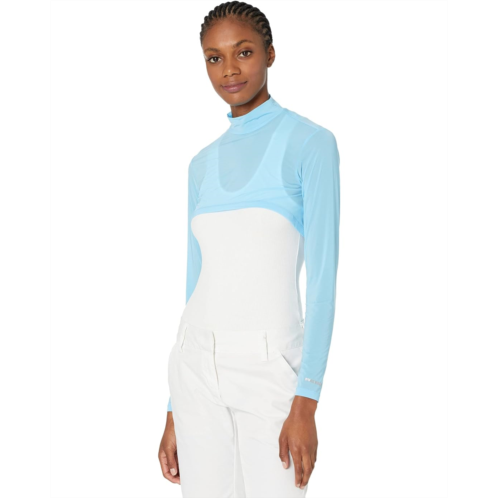 Jamie Sadock Sunsense 35 SPF Lightweight Long Sleeve Mock Neck Crop Layering Top