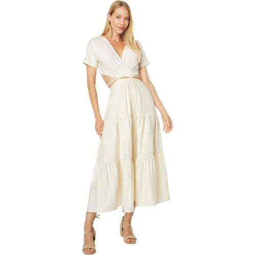 MOON RIVER Twist Front Maxi Dress
