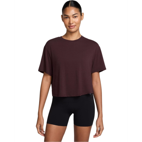 Womens Nike One Relaxed Dri-fit Cropped Short-sleeve Top