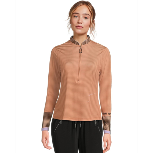 Womens Jamie Sadock Live To Dream Long Sleeve Sunsense 1/4 Zip Top