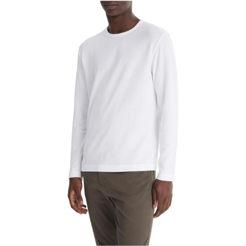 Vince Pima Pique Long Sleeve Crew