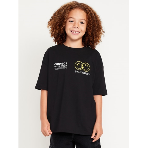 OldNavy Smiley World Oversized Graphic T-Shirt for Boys