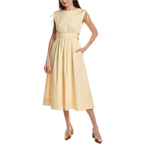 Kenneth Cole tie waist midi dress