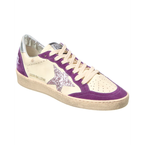 Golden Goose ballstar suede & leather sneaker