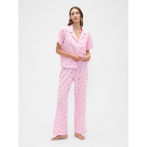 Gap Print Poplin PJ Pants