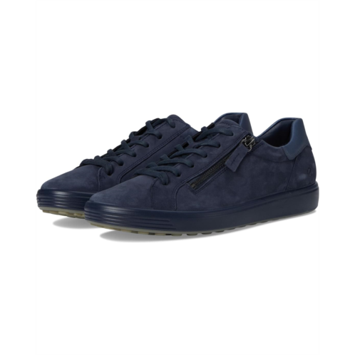 Womens ECCO Soft 7 Side Zip Lace Sneakers